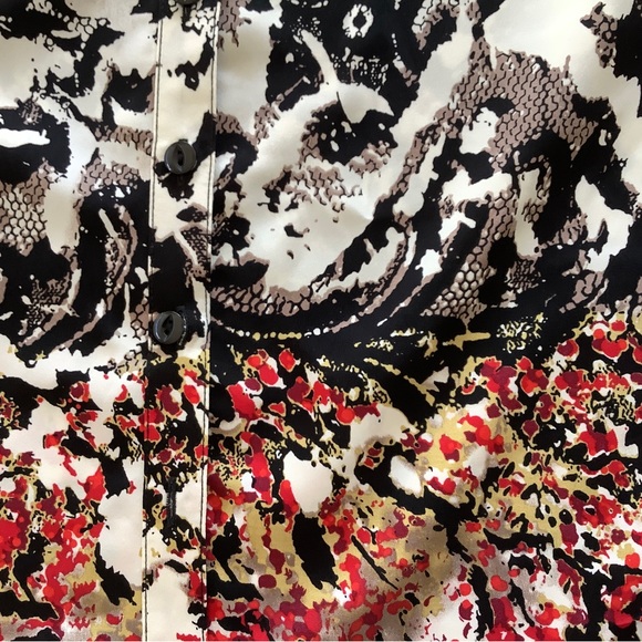 NWOT Mixed Print Blouse - Picture 8 of 10